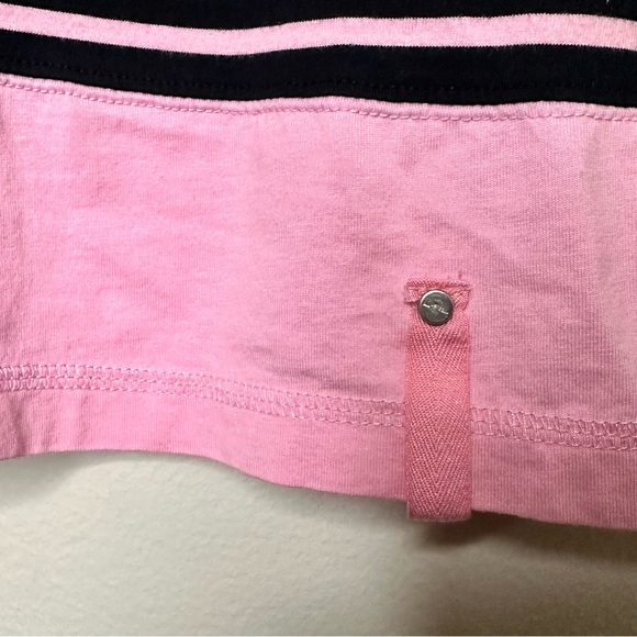 Vintage 90’s LAUREN RALPH LAUREN Top Long Sleeves Black/Pink Stripes Size PM - Picture 3 of 9